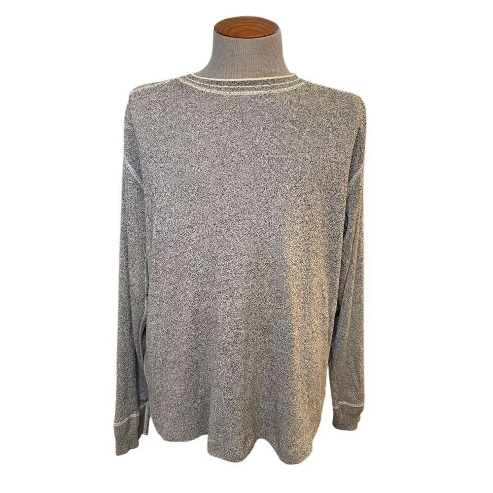 Polo Ralph Lauren Sweater Sz. XXL Long Sleeve Pullover Gray/Cream